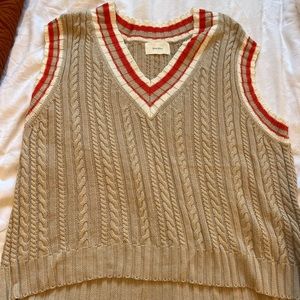 Oversized sweater vest